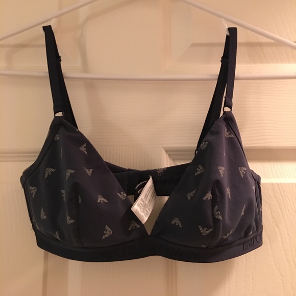 Emporio Armani Other - Blue Emporio Armani Soft Triangle Bra - Size Med.